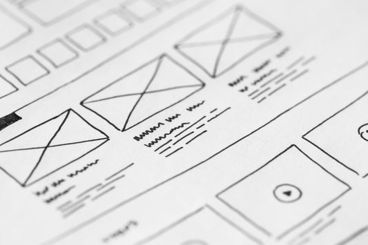 Hand drawn wireframe