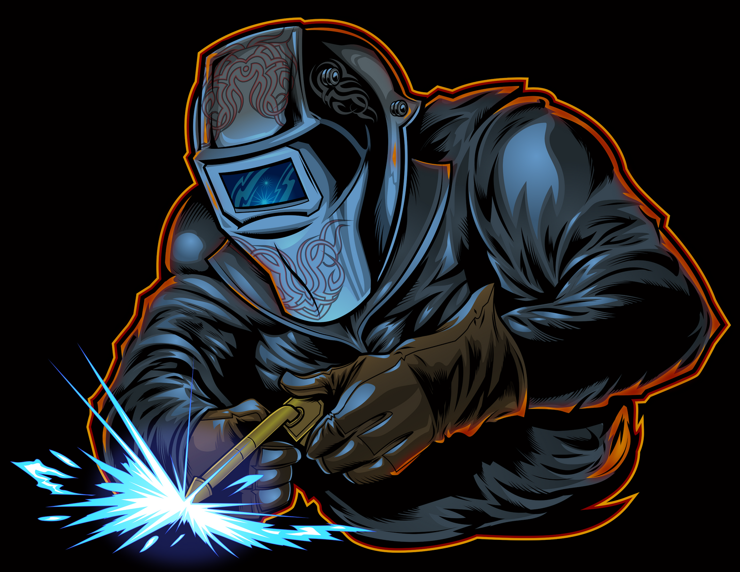 Artwork of Welder